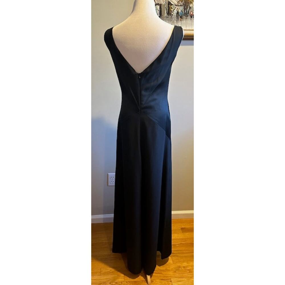 Cesar Galindo New York Fashion Week Black Column Gown Sz 10 EUC MSRP $3,000 - Picture 2 of 5